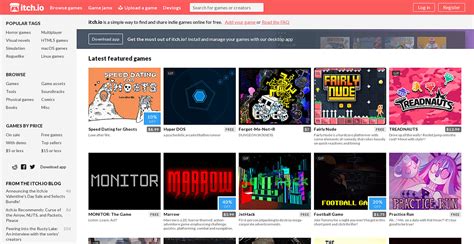 itch io web games|Download the latest indie games .